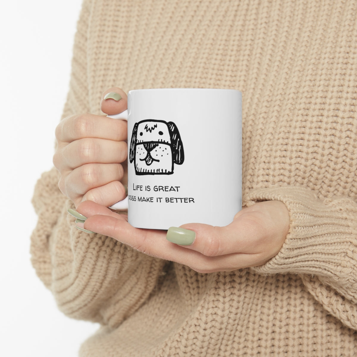 Tea Mug - Life is great, Dogs makes it better