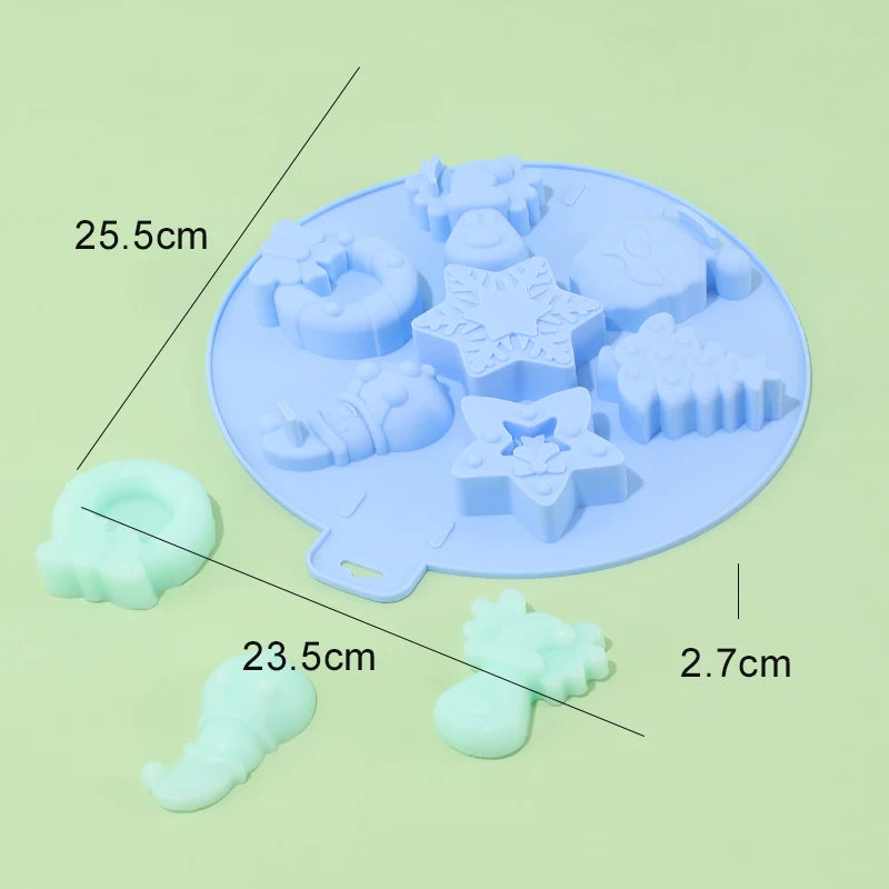 1Pc Christmas tree Silicone Fondant Molds Resin Mold Baking Accessories Christmas Wedding Cake Decorating Tools