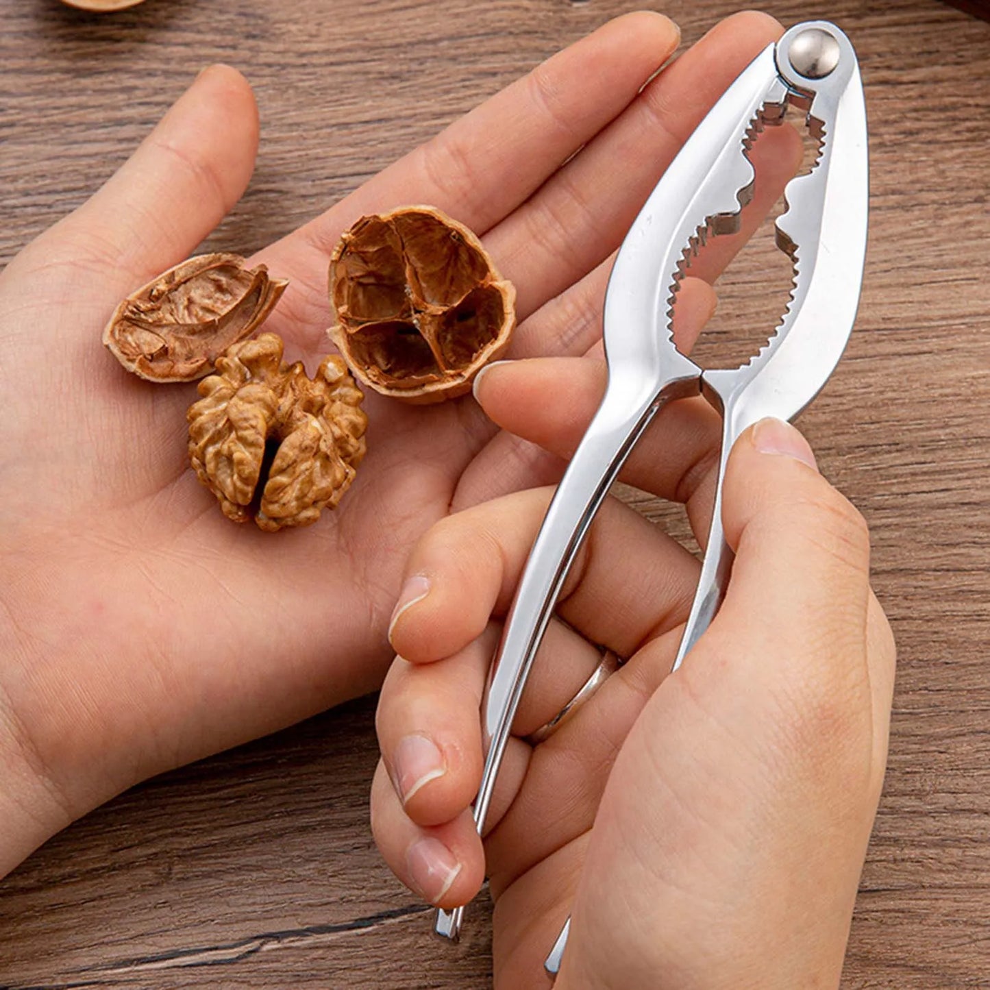 Multifunctional Kitchen Nutcracker Ergonomic Design Portable Dried Fruit Opener Suitable for All Sorts of Nuts