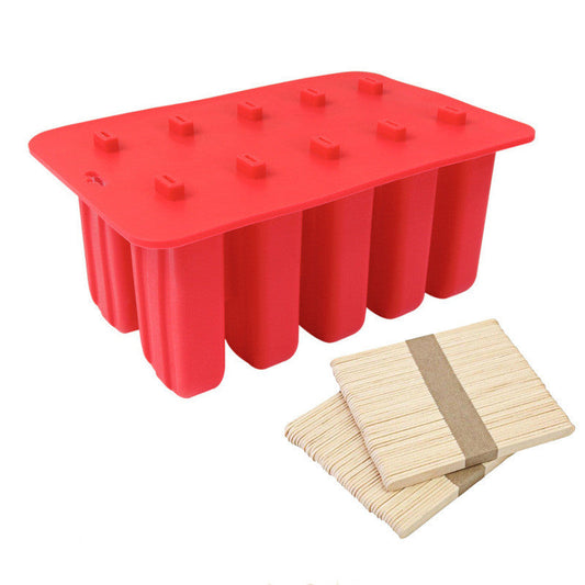 10 Ice Lolly Silicone Mold