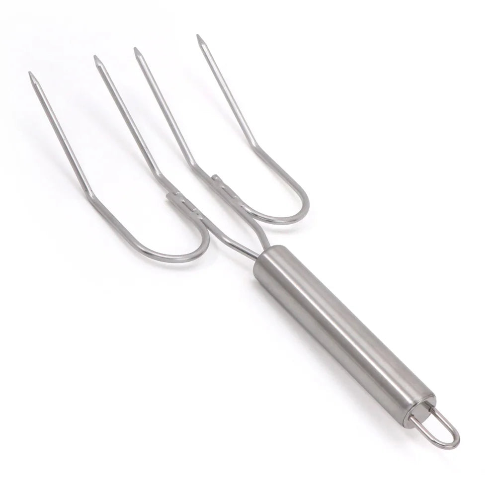 Turkey Lifter Forks Set of 2 Stainless Steel Poultry Lifters Turkey Claws Carving Fork Kitchen BBQ Meat Tools