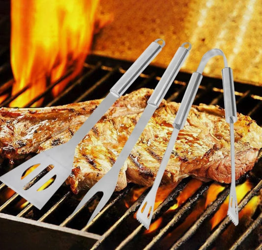 Stainless Steel BBQ Grill Utensil Set