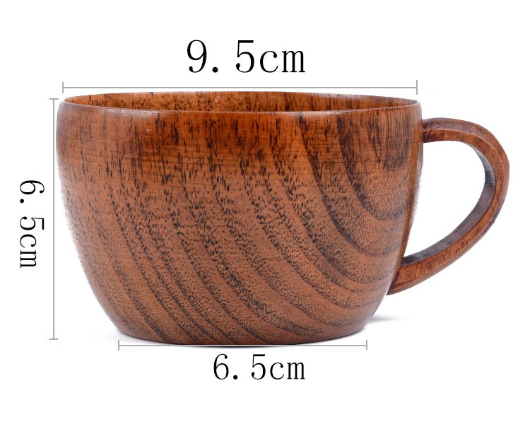 Wooden Coffee/Tea Mug and Spoon Set