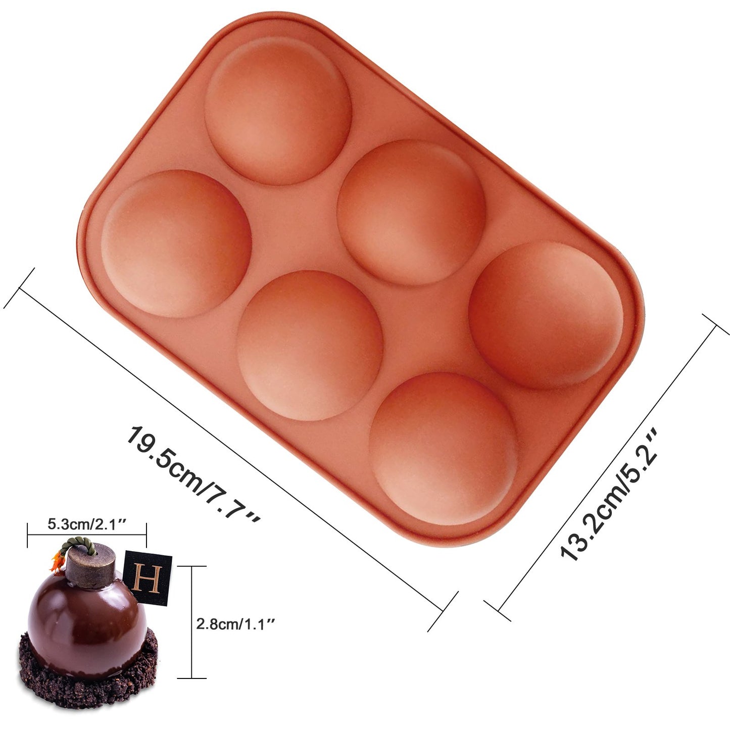 Chocolate Bomb Silicone Baking Mold