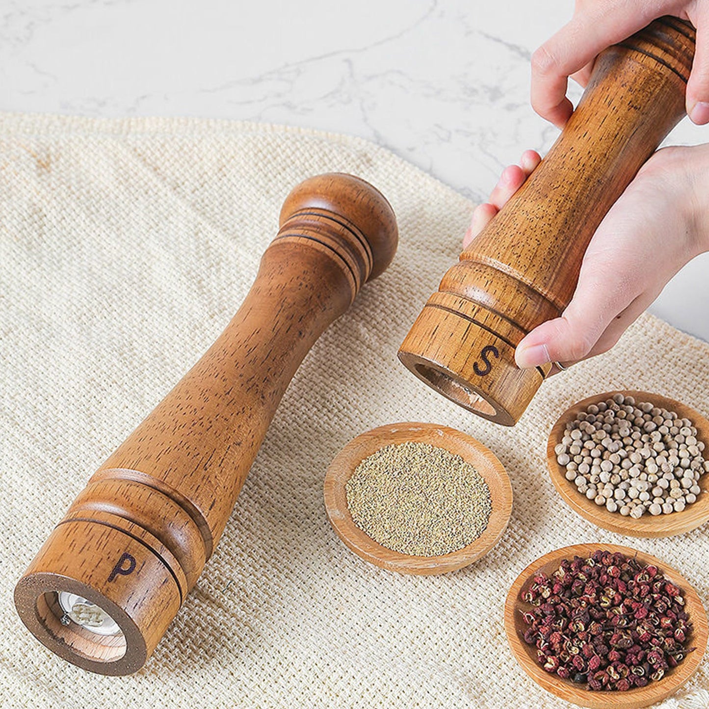 Salt and Pepper Wood Mill