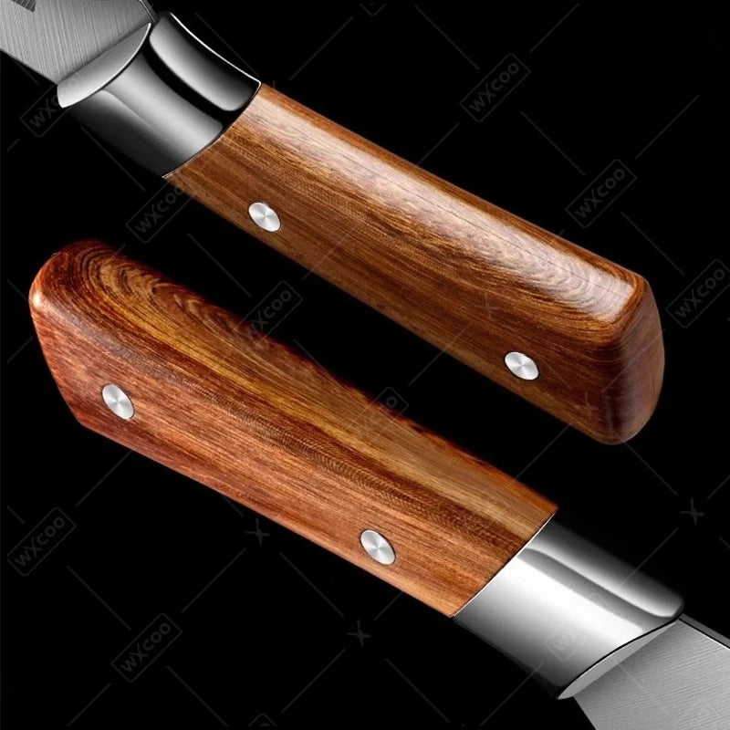 Japanese Kitchen Knife Meat Cutting Butcher Cleaver Knife Bone Shaving Knives Pork Cutting Boning Knife with Knives Cover