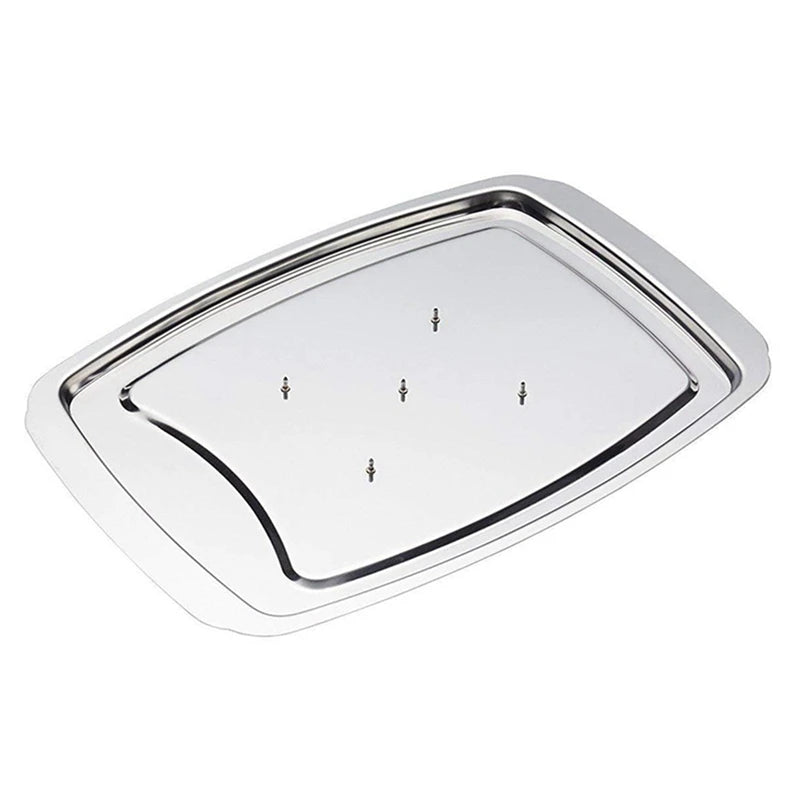 Stainless Steel Turkey Nail Basin Roast Chicken Rack Turkey Rack Roast Chicken Tray Baking Barbecue Nail Tray