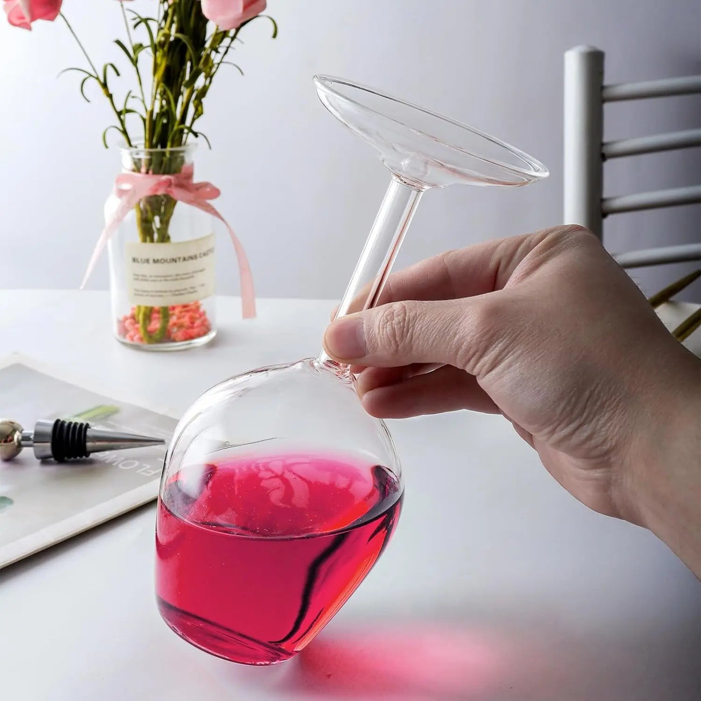 Upside Down Wine Glass Shaped - Decanter