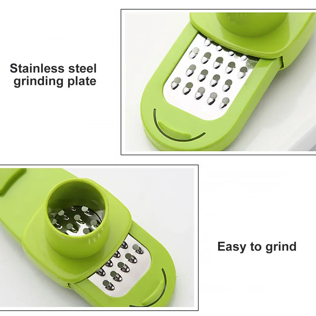 1PCS Garlic Crusher Press Multi-Functional Manual Ginger Garlic Grinding Grater Cutter Garlic Peeler Kitchen Tools Gadgets