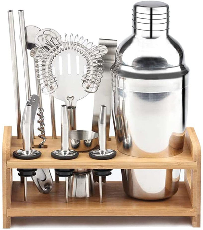 Cocktail Bar Set Kit with 13 Pieces Bar Utensils