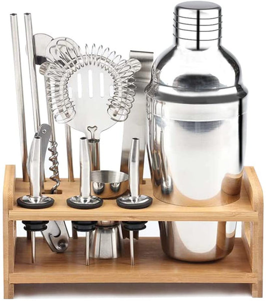 Cocktail Bar Set Kit with 13 Pieces Bar Utensils