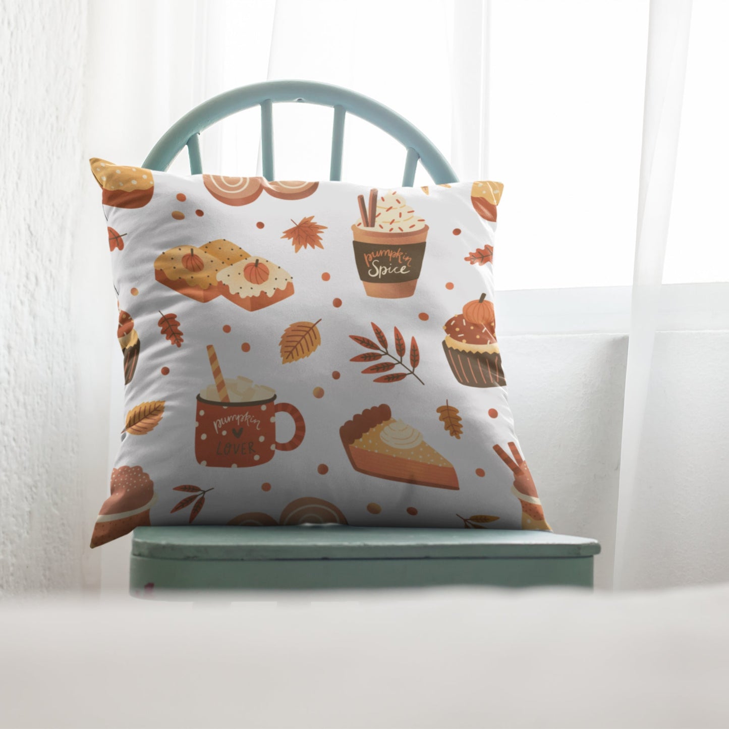 Fall Kitchen Decor Cushion Cover by Homeezone