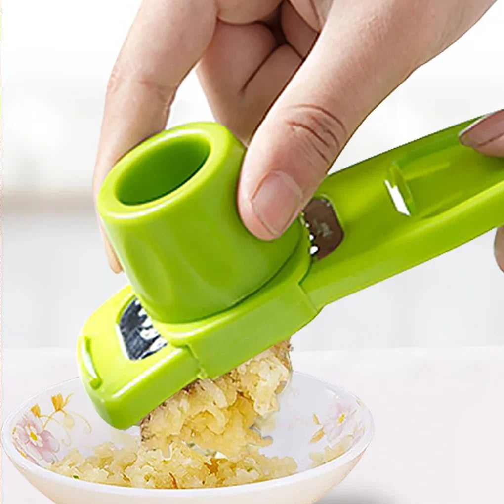 1PCS Garlic Crusher Press Multi-Functional Manual Ginger Garlic Grinding Grater Cutter Garlic Peeler Kitchen Tools Gadgets