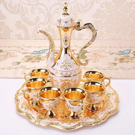 Vintage Metal Turkish Tea/Coffee Pot Set European Style - Luxury