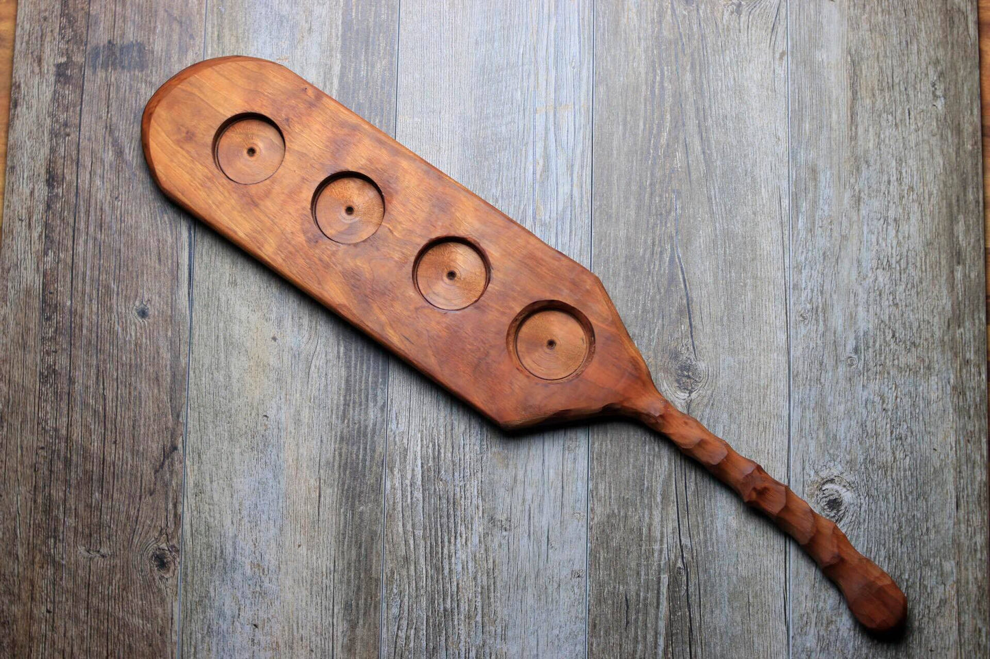 Carved Handle Beer Glass Holder