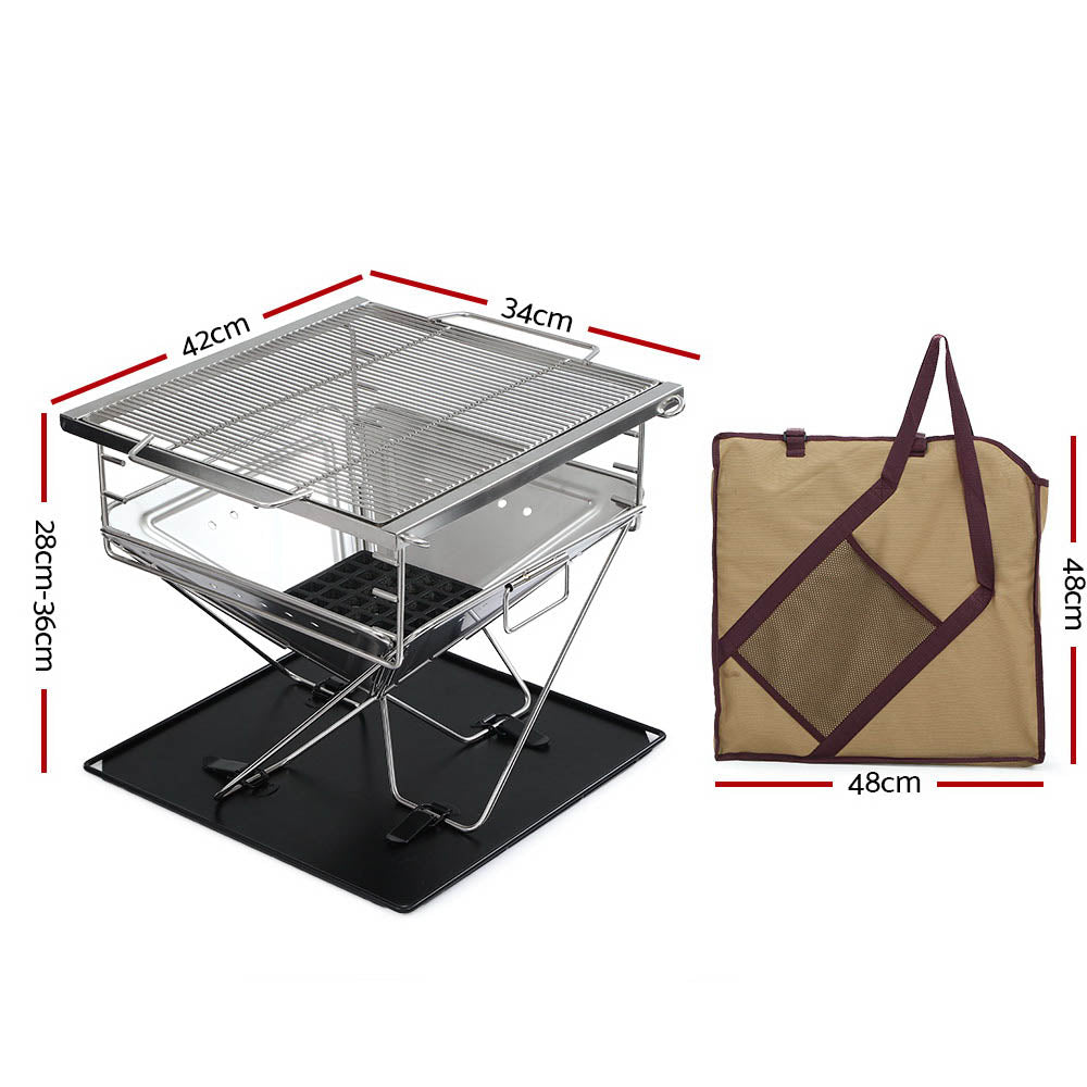 BBQ Portable Folding Stainless-Steel Stove