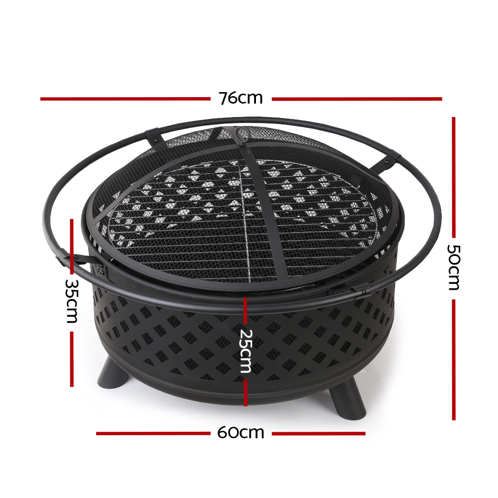 Fire Pit BBQ/Grill - Smoker Portable Outdoor