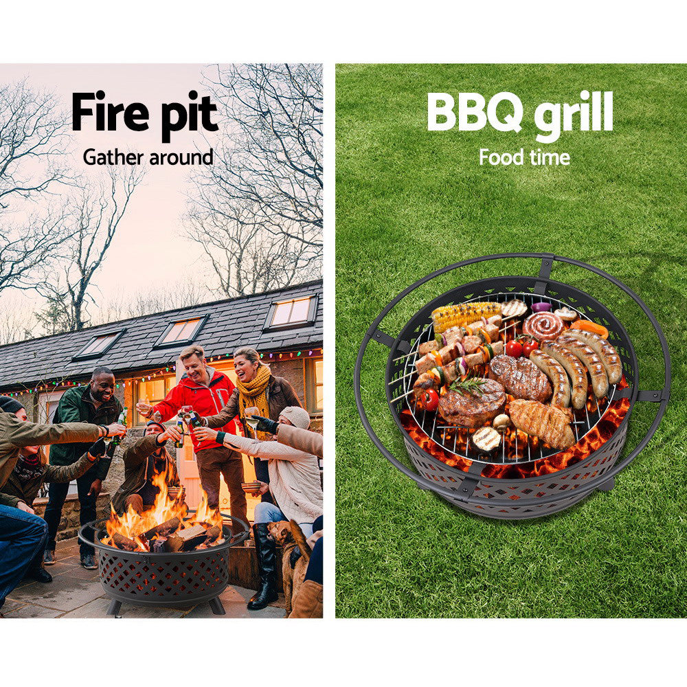 Fire Pit BBQ/Grill - Smoker Portable Outdoor