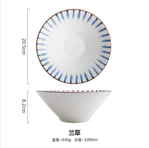 Large Ceramic Ramen & Salad Bowl