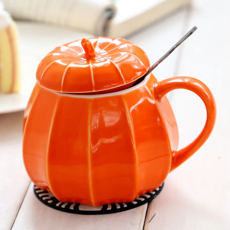 Pumpkin Shaped - Halloween Ceramic Mug