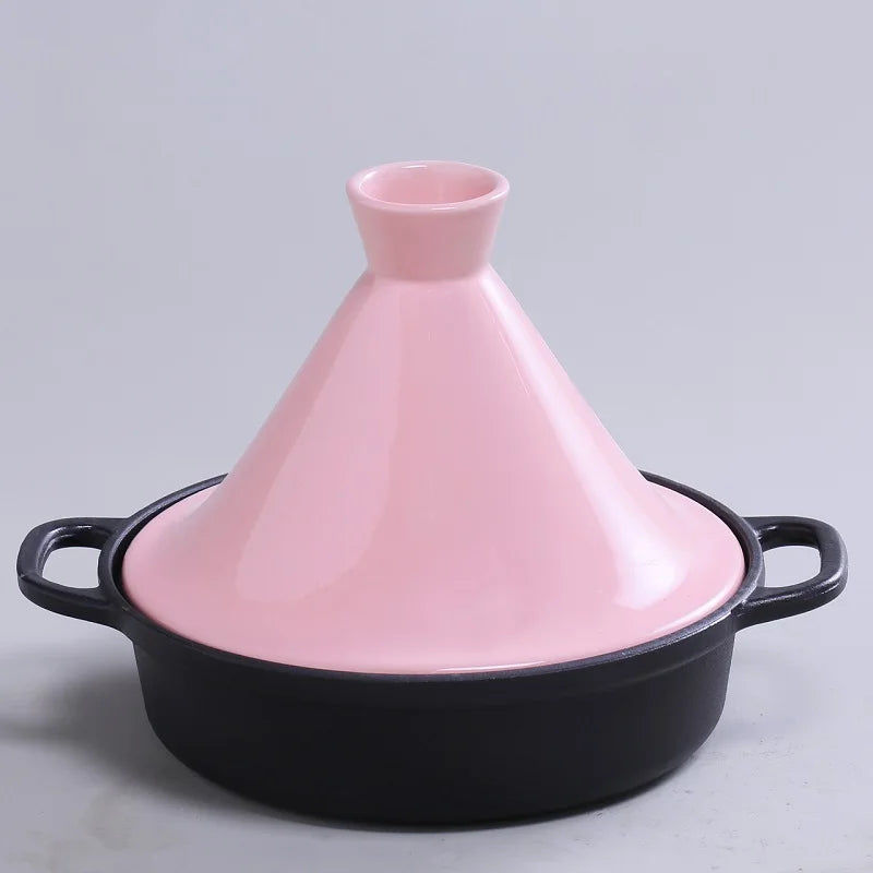 26cm Cast Iron Enamel Tagine Pot for Gas and Induction Cookers