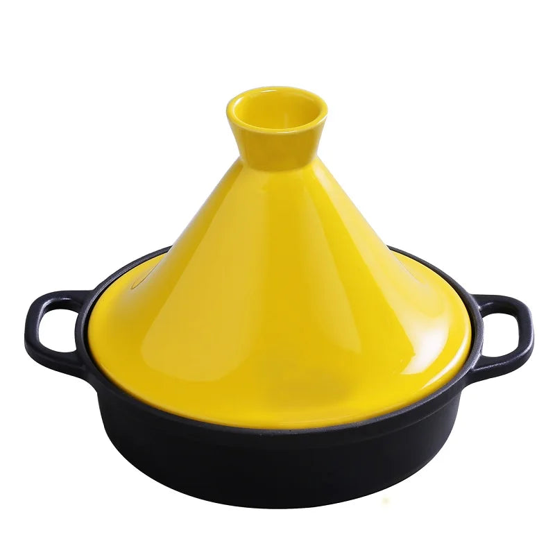 26cm Cast Iron Enamel Tagine Pot for Gas and Induction Cookers