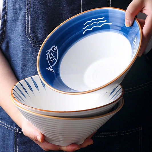 Large Ceramic Ramen & Salad Bowl