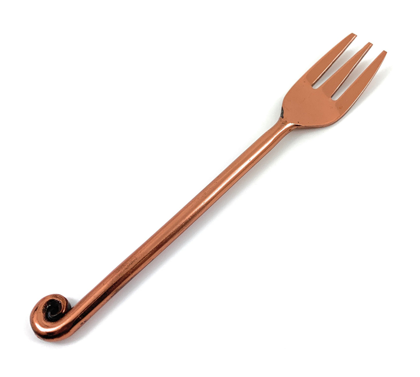 Copper Finish Appetizer Forks Set of 6