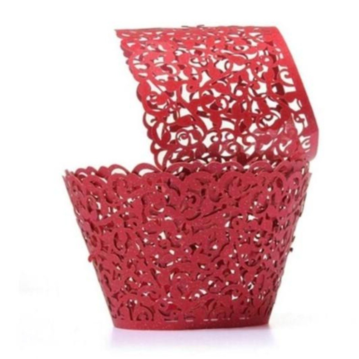 Little Vine Lace Laser Cut Cupcake Wrapper 100 pcs set