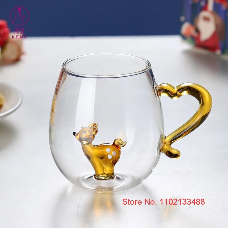 300ml Festive Christmas Mug for Kids – Cute New Year Glassware Gift