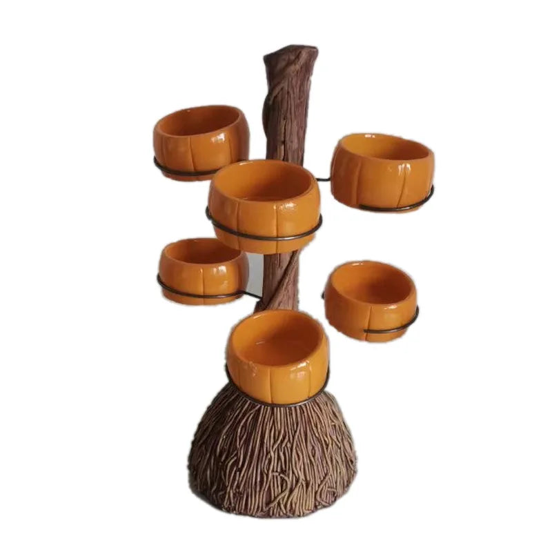 Halloween Pumpkin Snack Bowl Rack - Ceramic Cup