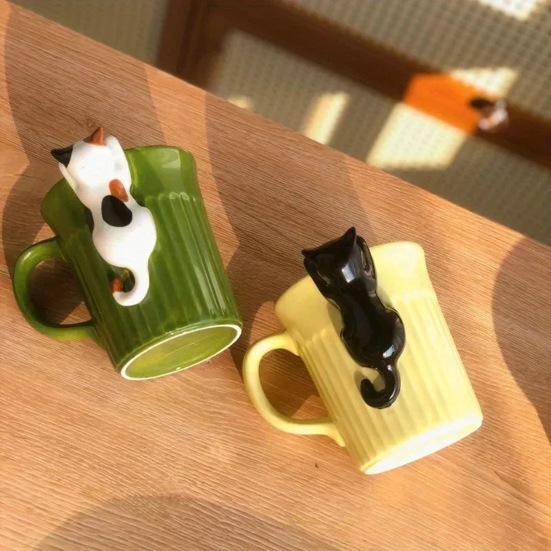 Lovely Cat Mug – Ceramic Coffee/Tea Cup