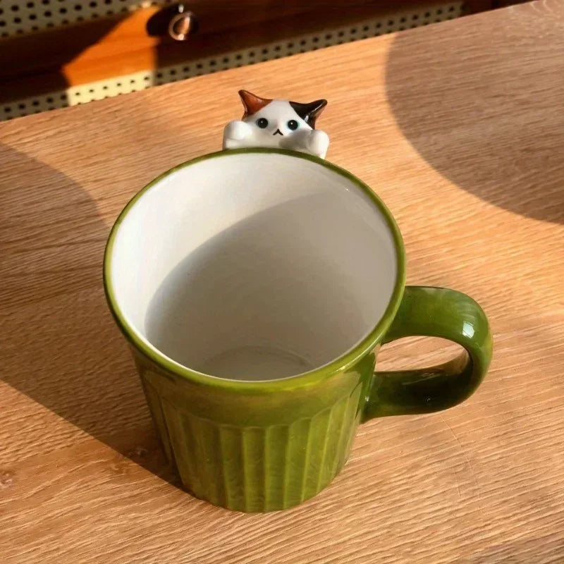 Lovely Cat Mug – Ceramic Coffee/Tea Cup