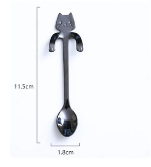 Cute Cat Design Stainless Steel Spoon