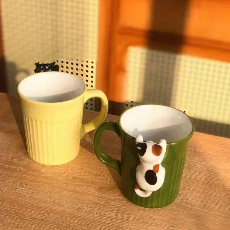 Lovely Cat Mug – Ceramic Coffee/Tea Cup