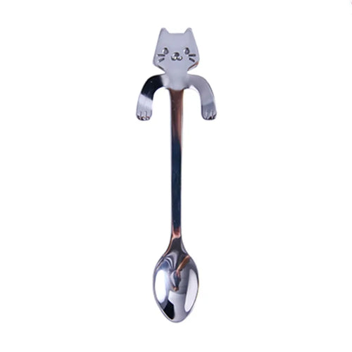 Cute Cat Design Stainless Steel Spoon