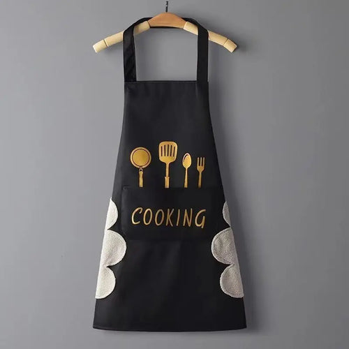 Hand Wiping Oil Proof and Waterproof Kitchen Apron