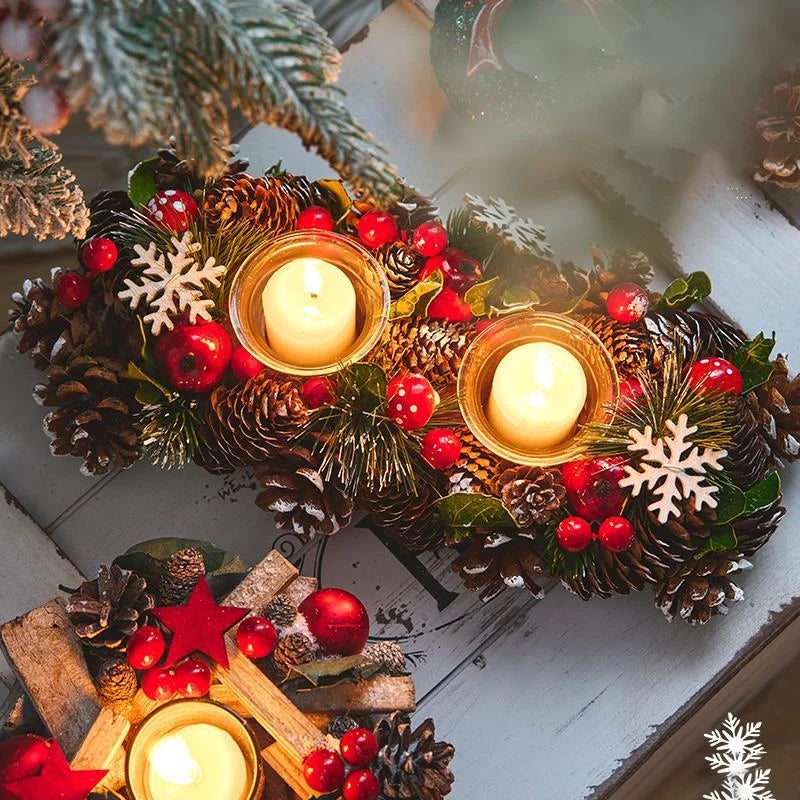 Holiday Candle Holders & Indoor Christmas Ornaments