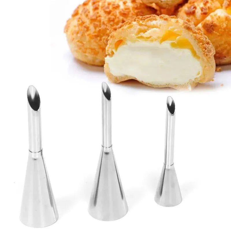 Stainless Steel Puff Mouth Cake Cream Flower Squeezer