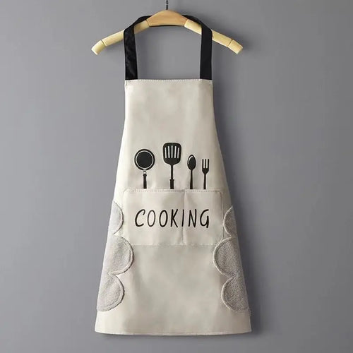 Hand Wiping Oil Proof and Waterproof Kitchen Apron