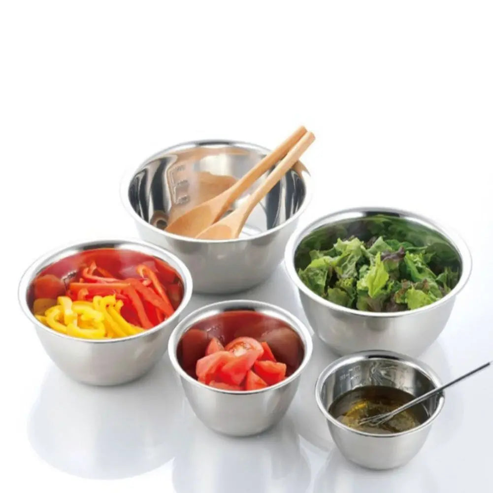 5 PCS Stainless Steel Mixing Bowls Set