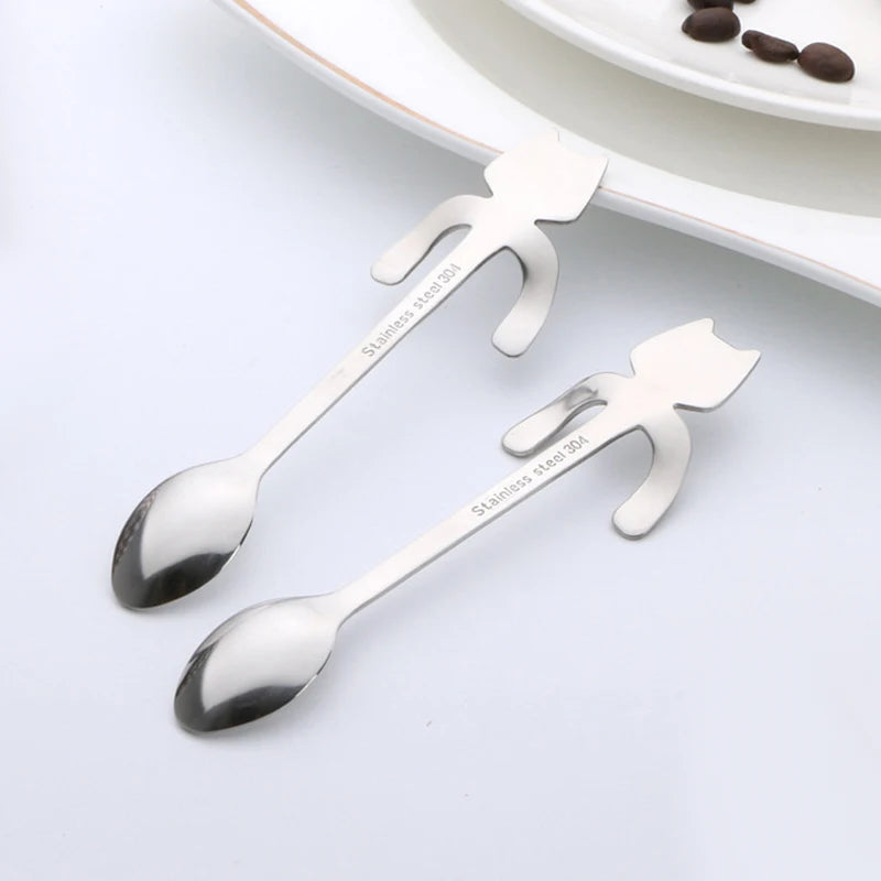 Cute Cat Design Stainless Steel Spoon