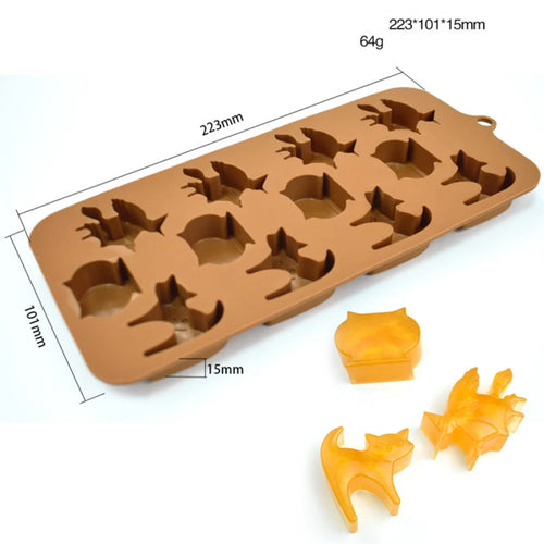 Creative Pumpkin & Ghost Silicone Chocolate Mold