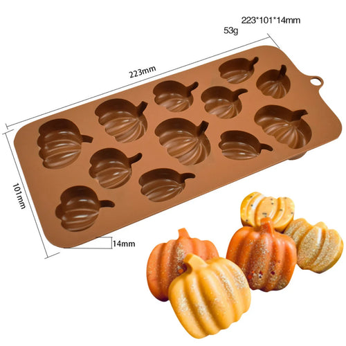 Creative Pumpkin & Ghost Silicone Chocolate Mold