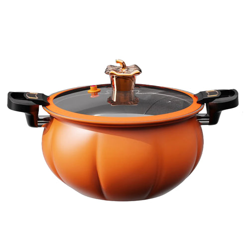 8L Orange Pumpkin Micro Pressure Pot - Soup Pot