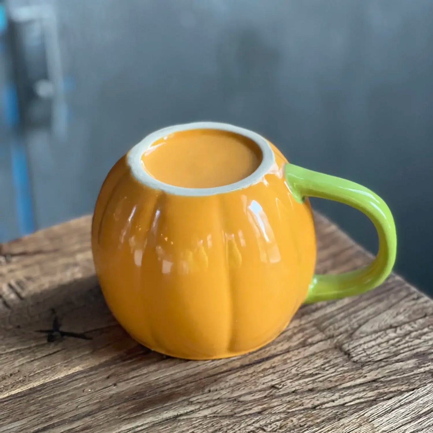 Halloween Ceramic Cup - Pumpkin Shaped