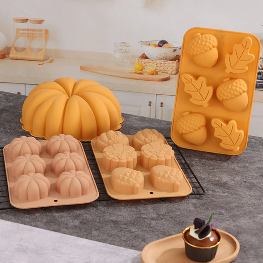 Halloween Pumpkin Mousse Cake Silicone Mold