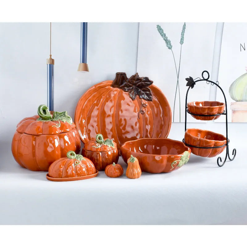 Halloween Theme Ceramics Decorative Dishes Set Eight