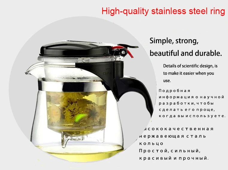 High quality - Heat Resistant Glass Tea Pot