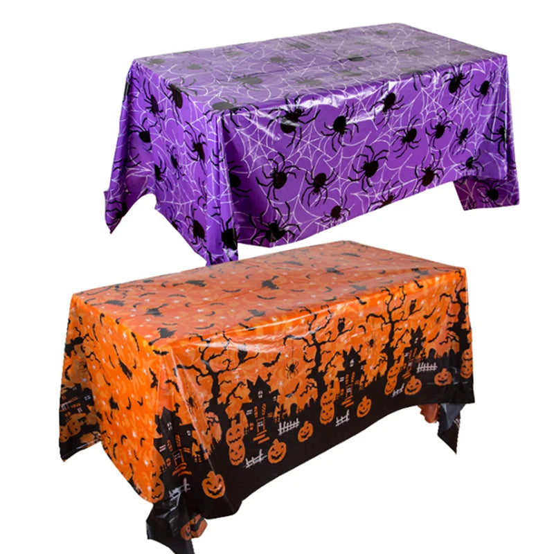 Halloween Decoration Tablecloth - Plastic Folding